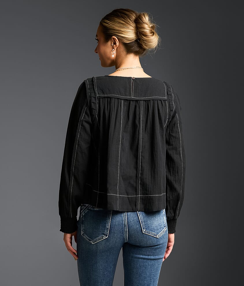 Refined Edit - Contrast Stitched Blouse