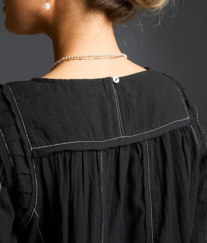 Refined Edit - Contrast Stitched Blouse