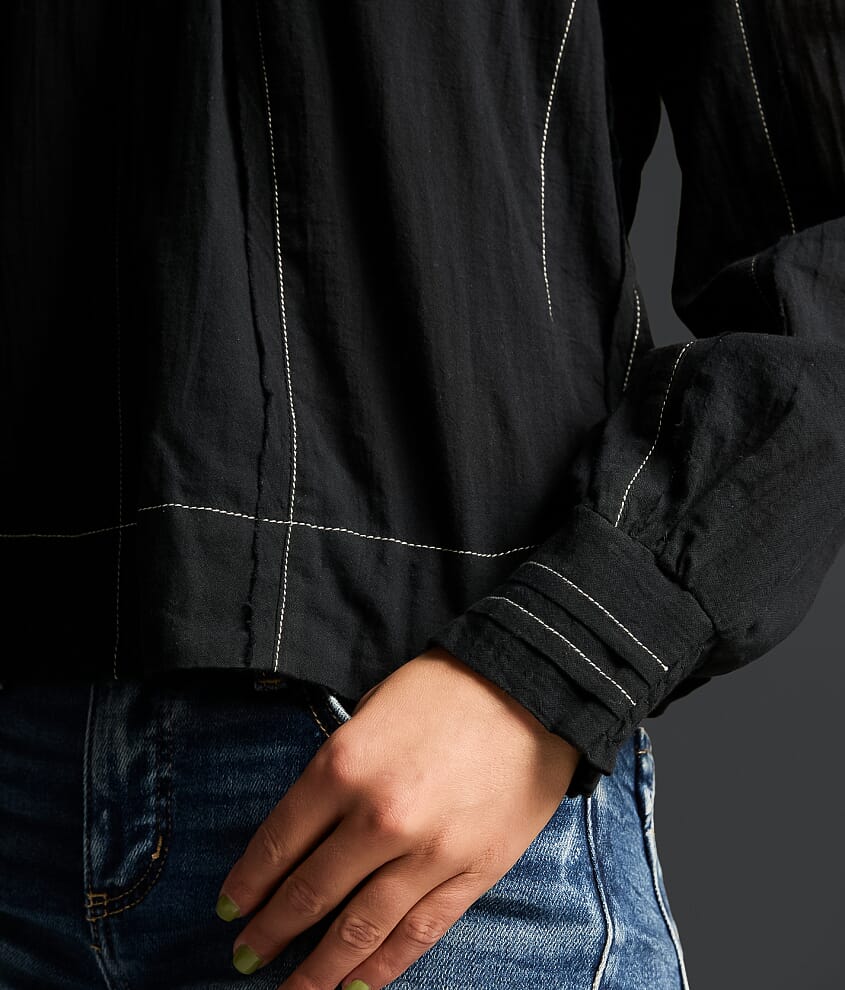 Refined Edit - Contrast Stitched Blouse