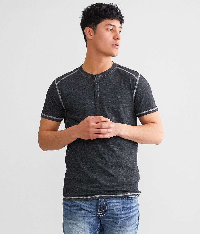 BKE Ian Marled Henley front view