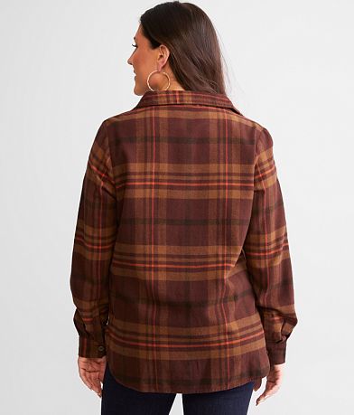 BKE Plaid Flannel Shirt BACK