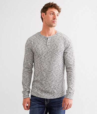BKE Stark Knit Henley front view