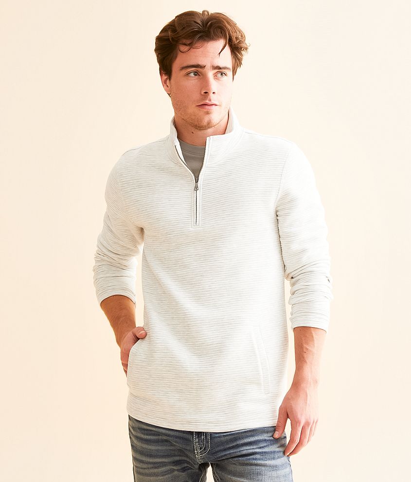 BKE Pau Quarter Zip Pullover front view