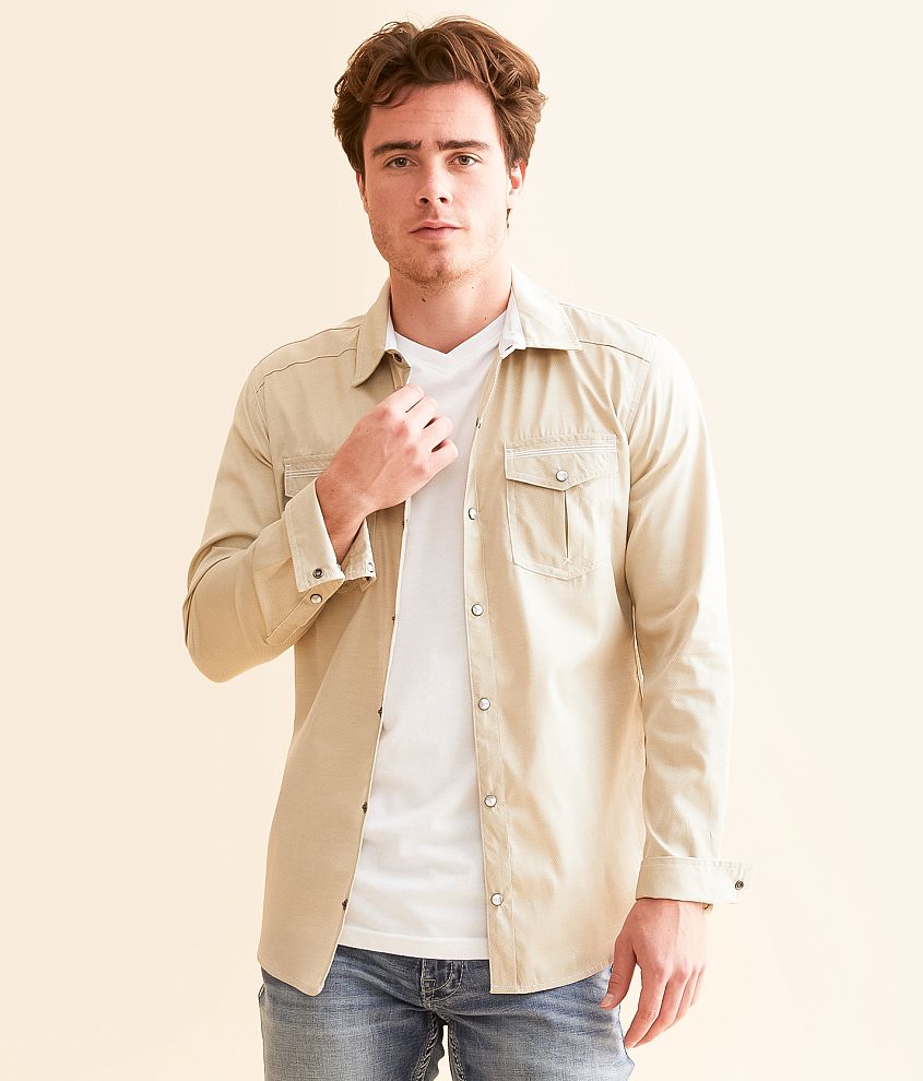 BKE Neutral Tailored Shirt front view