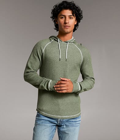BKE Nathaniel Thermal Hoodie front view