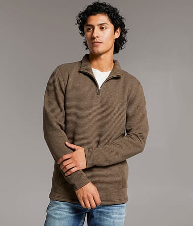 BKE Paulo Ribbed Pullover front view