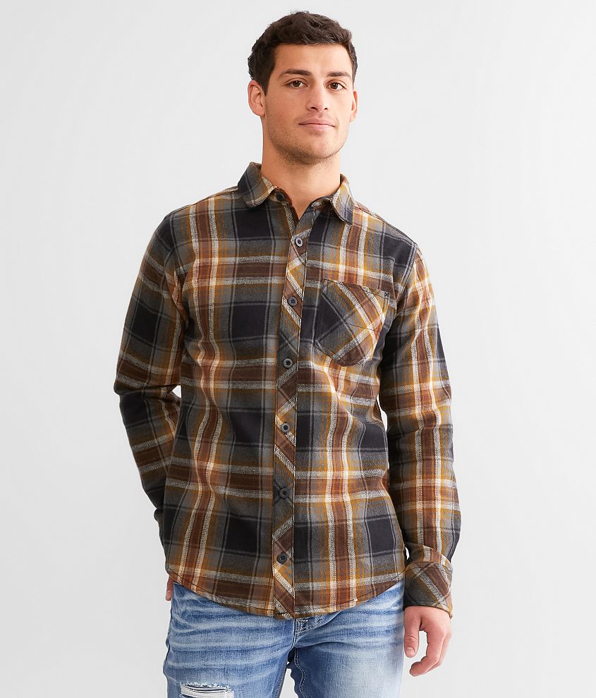 Departwest Plaid Flannel Shirt front view