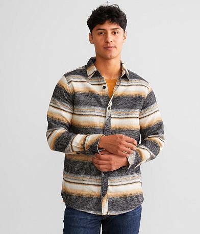 Departwest Striped Flannel Shirt front view