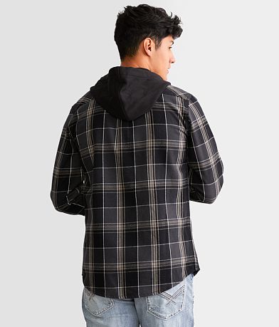 Departwest Hooded Flannel Shirt BACK