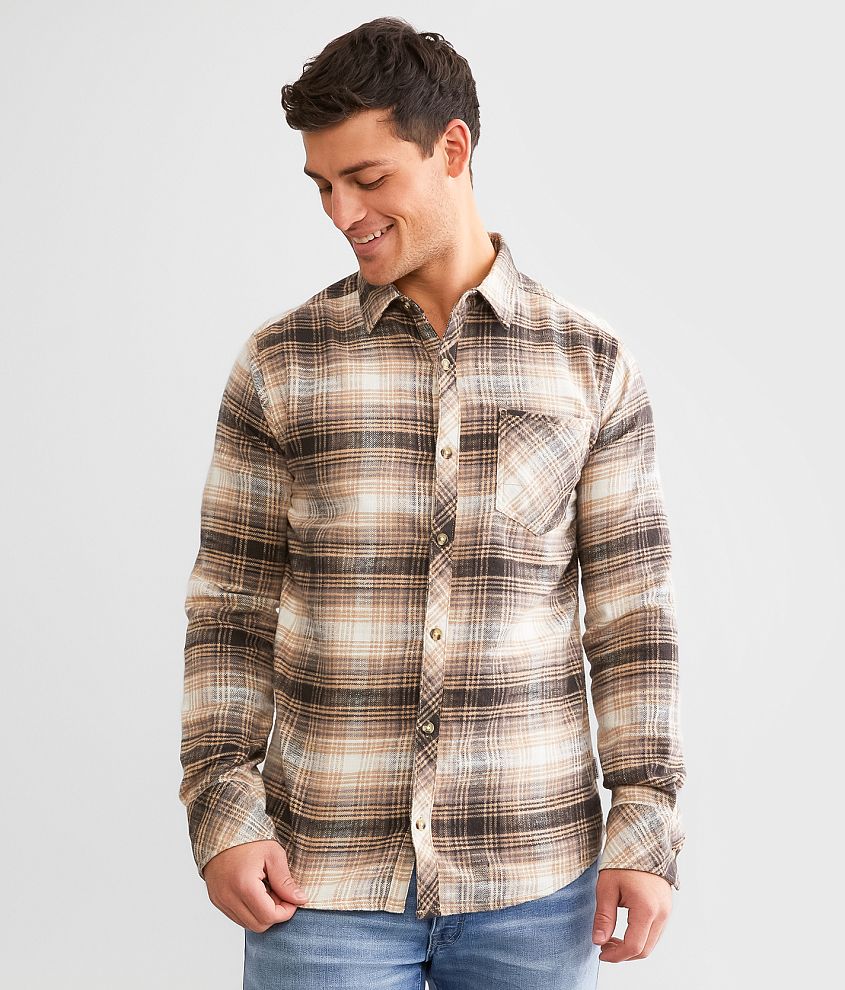 Departwest Plaid Shirt - Men's Shirts in Tobacco Brown