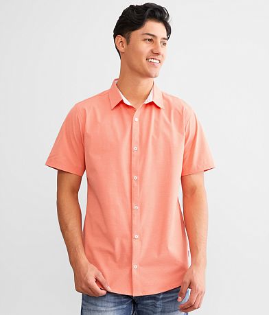 Departwest Striped Performance Stretch Shirt front view