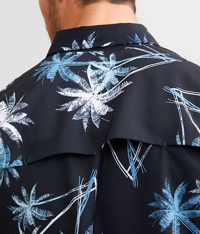 Departwest Tropical Print Performance Stretch Shirt misc detail 1 view