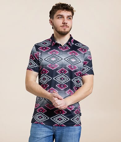 Departwest Piers Performance Polo front view