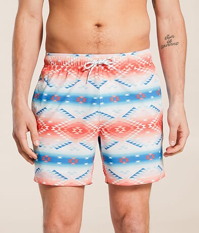 Departwest Southwestern Stretch Swim Trunks front view