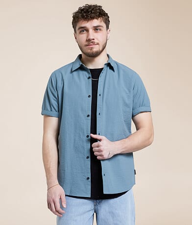 Departwest Seersucker Athletic Shirt front view