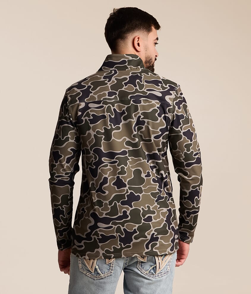 Camo Quarter Zip Pullover
