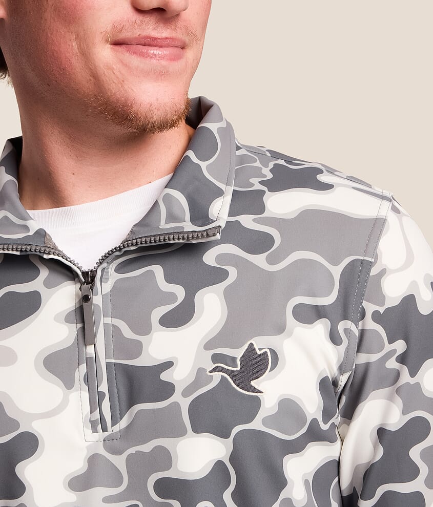 Camo Quarter Zip Pullover