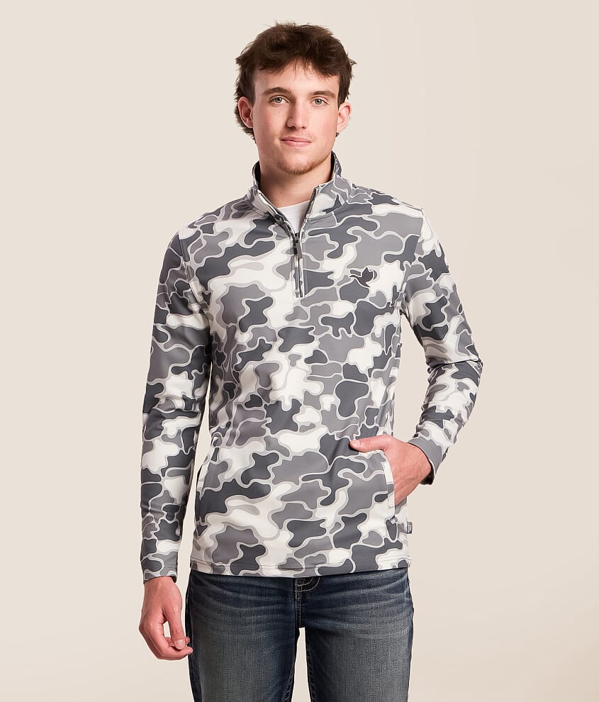 Camo Quarter Zip Pullover