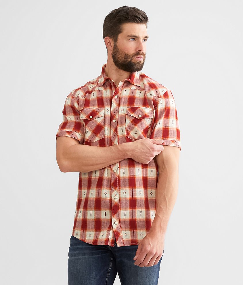 Gentry County Plaid Athletic Shirt front view