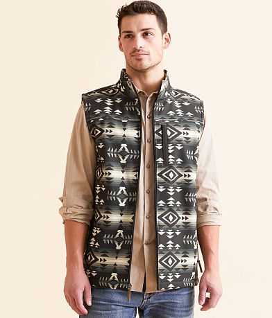 Gentry County Southwestern Softshell Vest front view