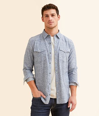 Gentry County Southwestern Denim Standard Shirt front view