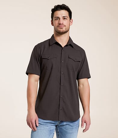 Gentry County Textured Athletic Shirt front view