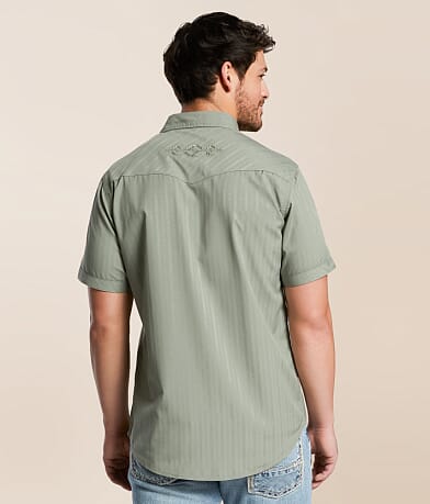 Gentry County Embroidered Standard Shirt - Men's Shirts in Green | Buckle