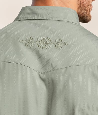 Gentry County Embroidered Standard Shirt - Men's Shirts in Green | Buckle