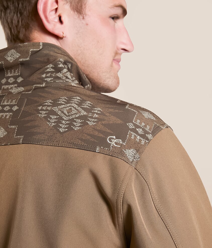 Southwestern Color Block Softshell Jacket