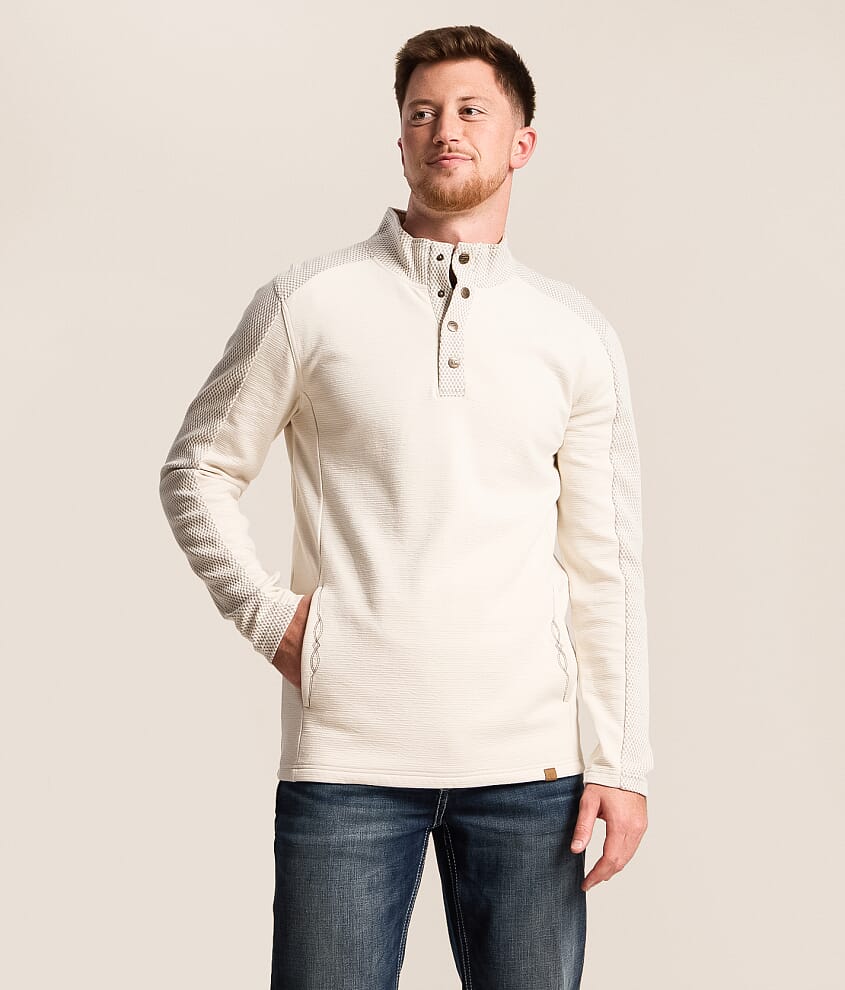 Gentry County Pieced Quarter Snap Pullover - Men's Sweatshirts in