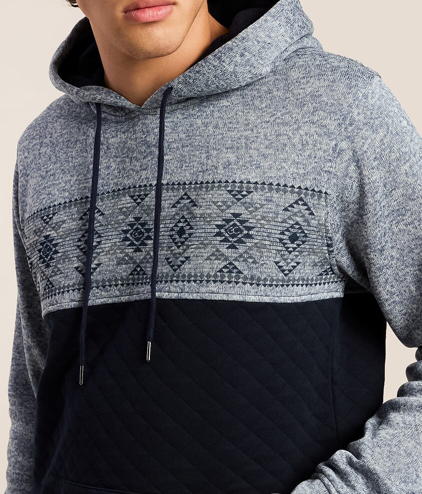 Pieced Quilt Hooded Sweatshirt