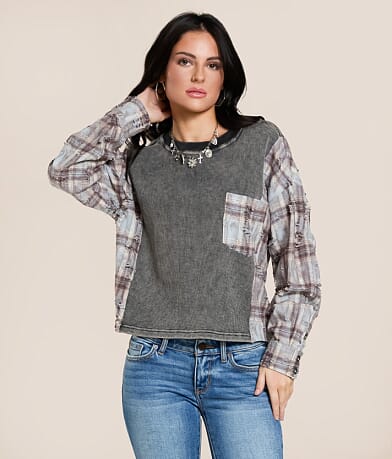 Gilded Intent Pieced Flannel Washed Thermal front view