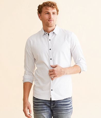 J.B. Holt Dot Tailored Shirt front view