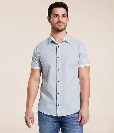 J.B. Holt Striped Standard Stretch Shirt front view