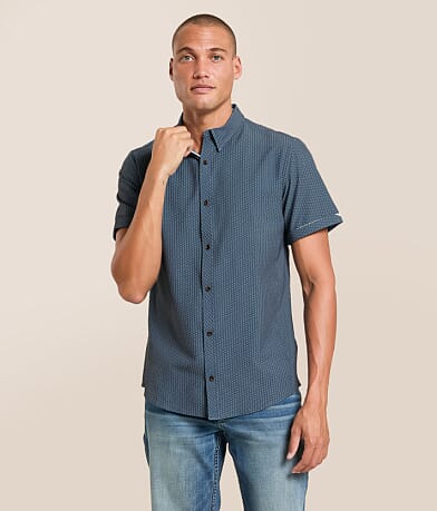 J.B. Holt Geo Standard Performance Stretch Shirt front view