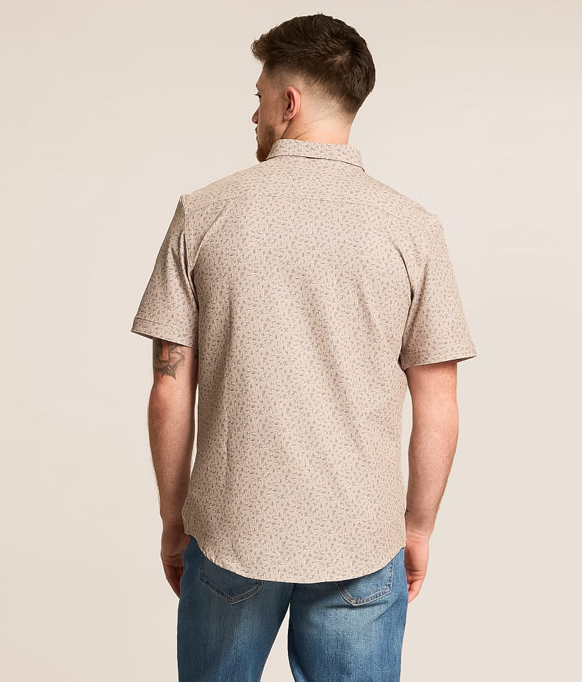 Floral Seersucker Athletic Performance Shirt