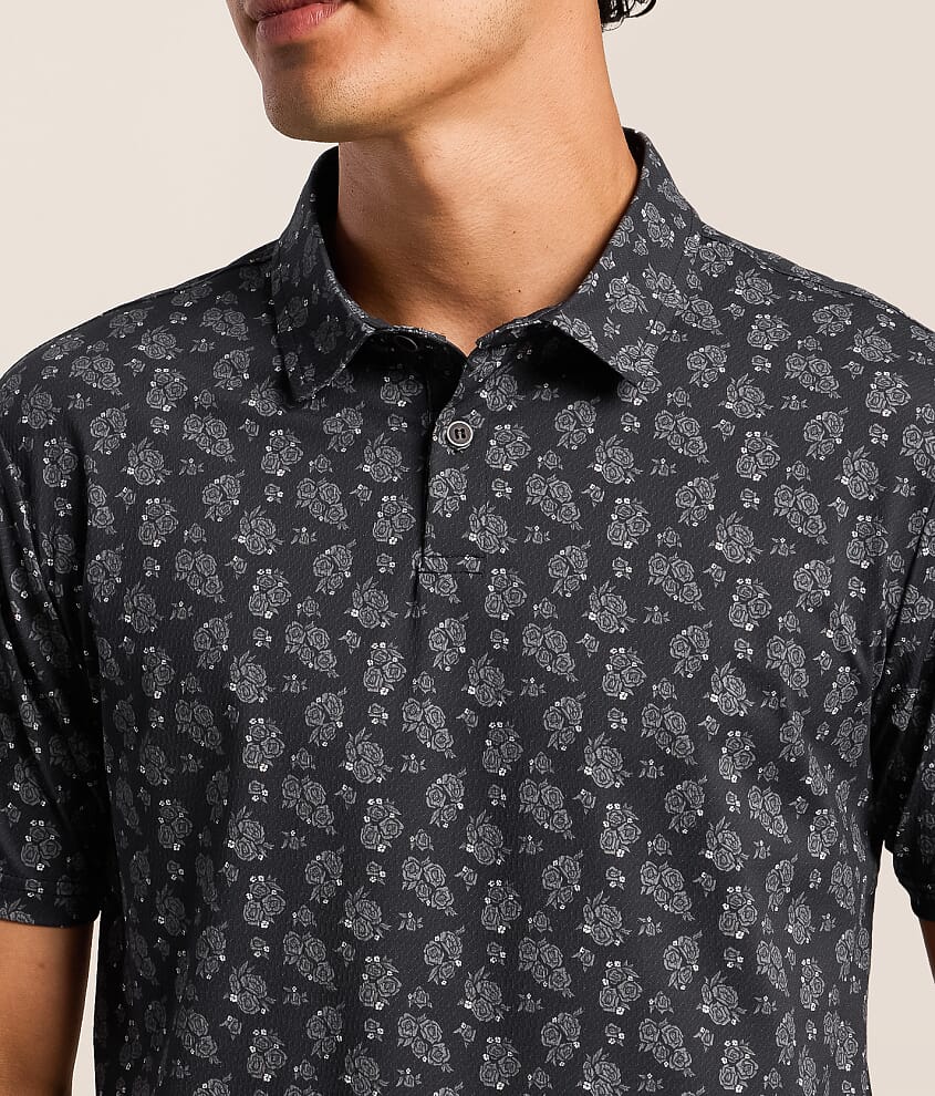 Floral Performance Polo