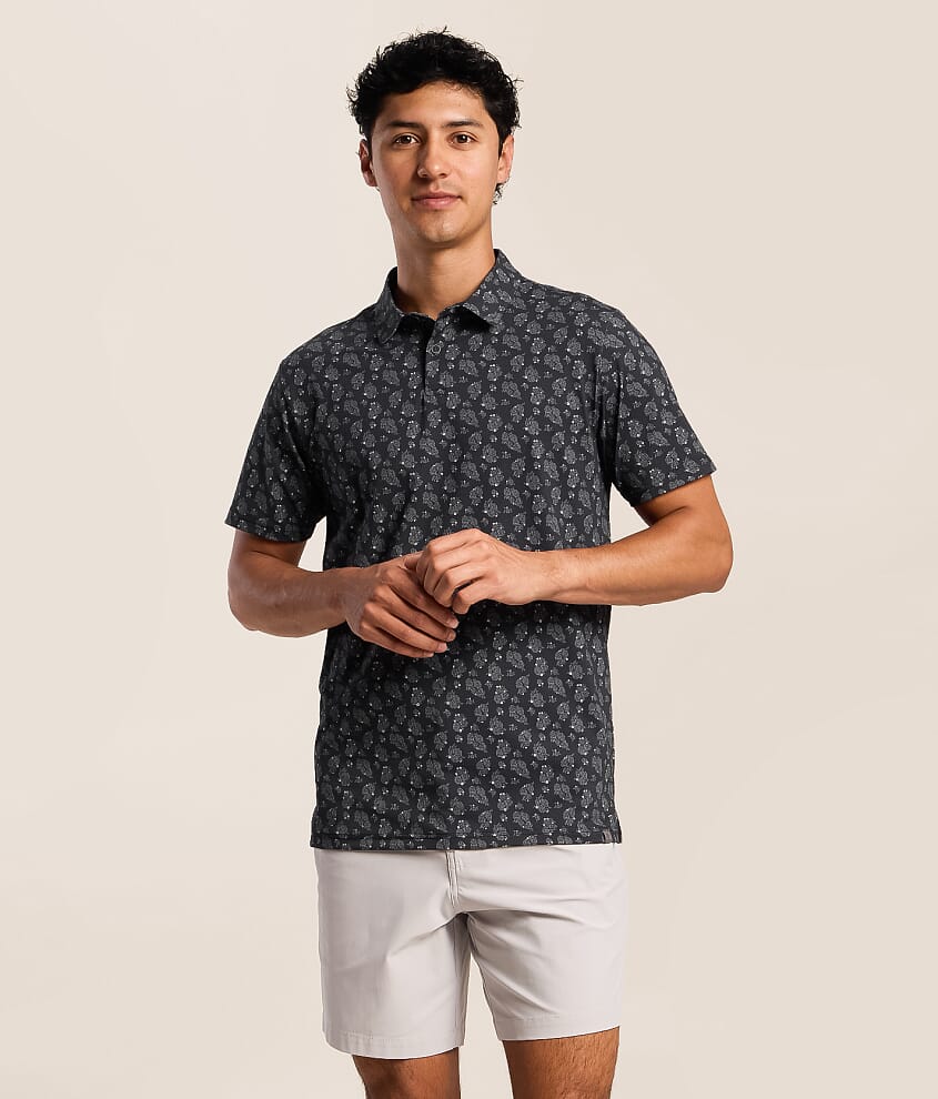 Floral Performance Polo