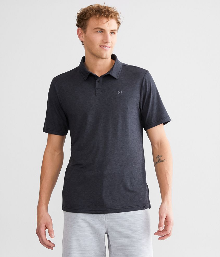 Maven Co-op Perforated Performance Polo front view