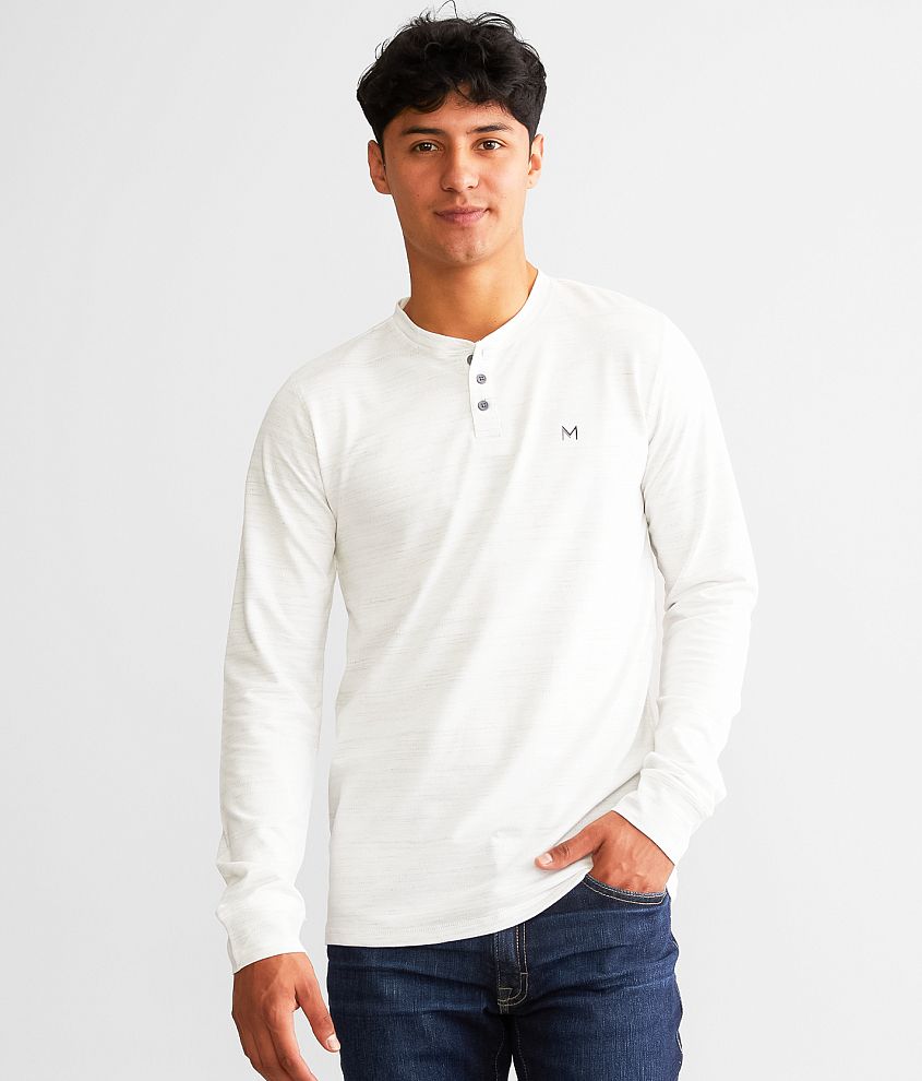 Maven Co-op Marled Henley front view