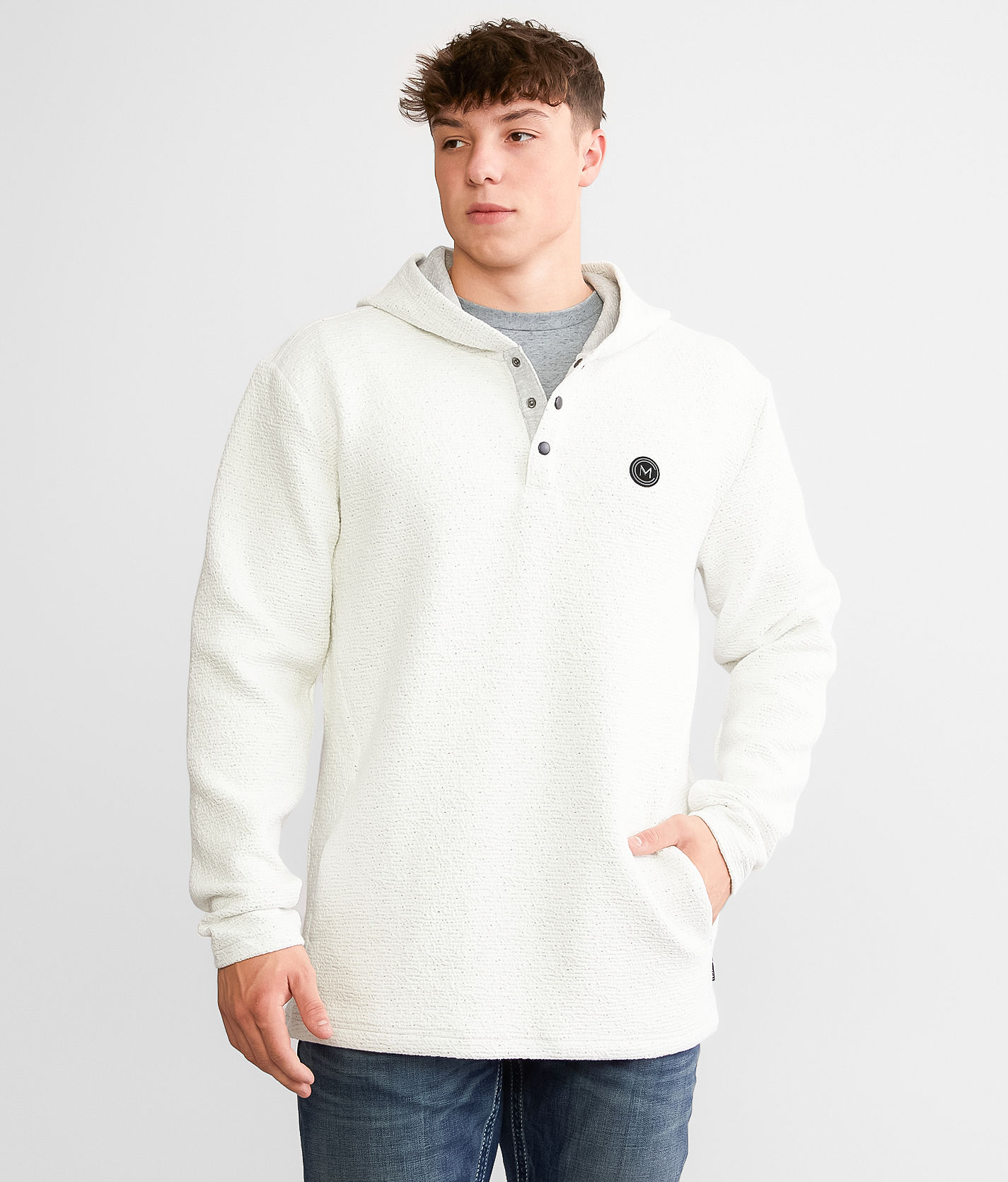 North face shop henley hoodie