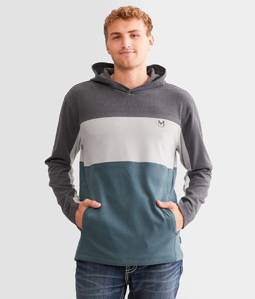 Maven Co-op Color Block Fleece Hoodie front view