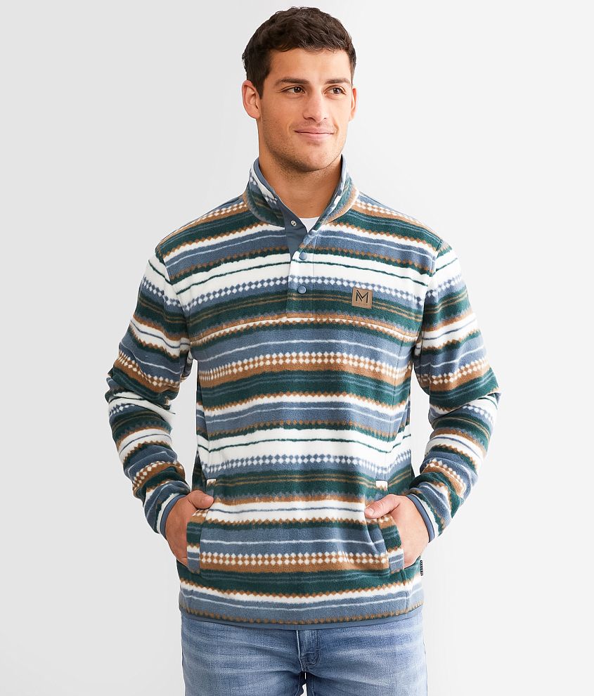 Maven Co-op Fleece Henley Pullover front view