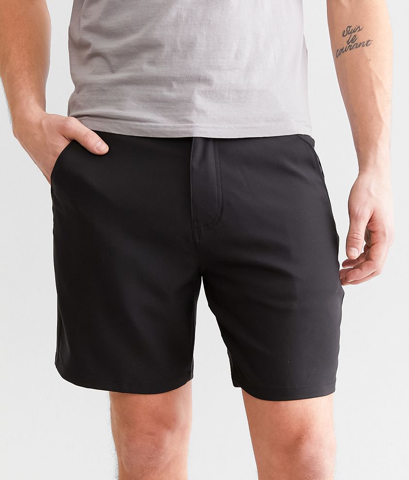 BASICS COMFORT FIT LARK TWILL STRETCH SHORTS