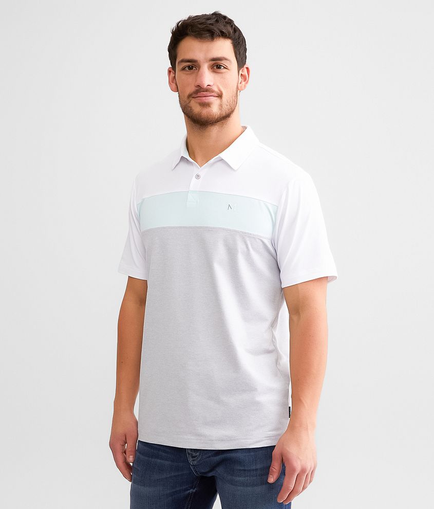 Maven Co-op Striped Performance Polo