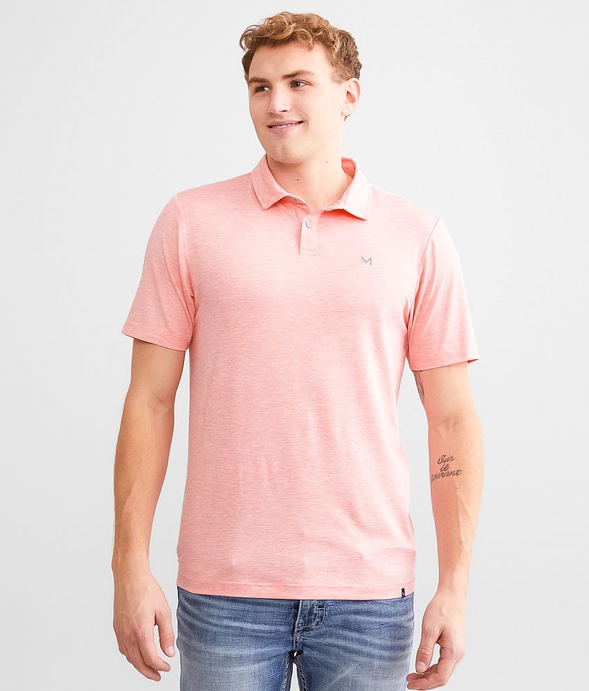 Maven Co-op Marled Performance Polo front view