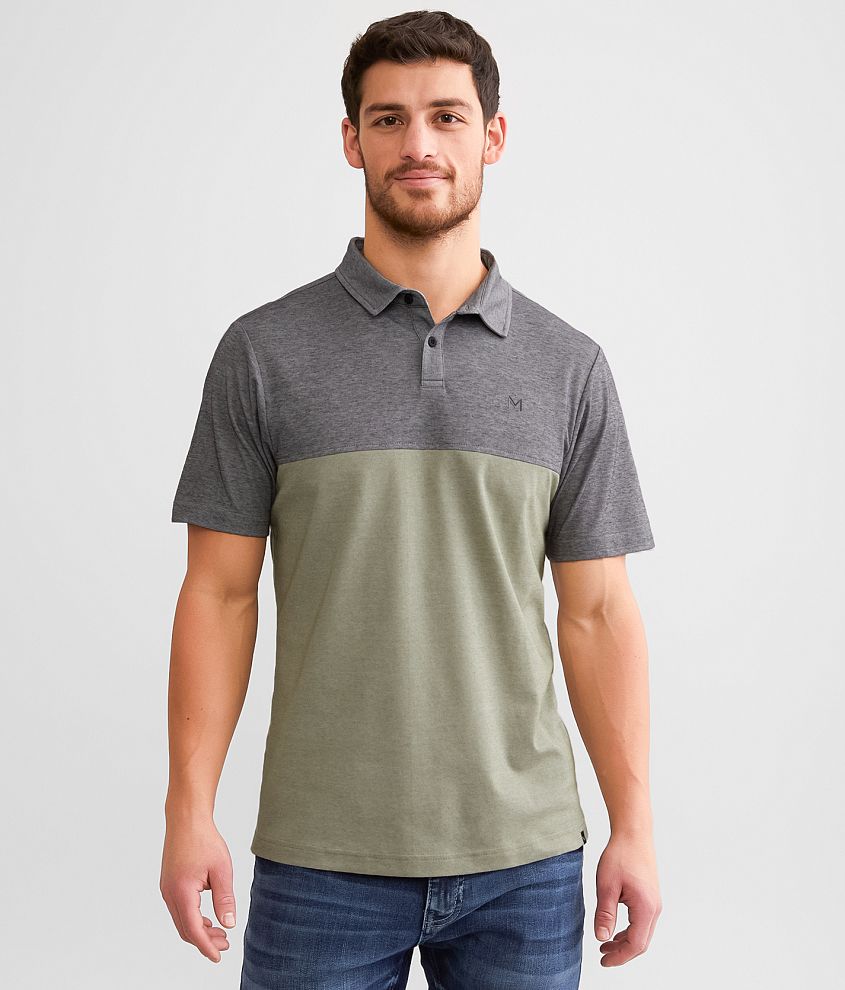 Maven Co-op Color Block Performance Polo front view