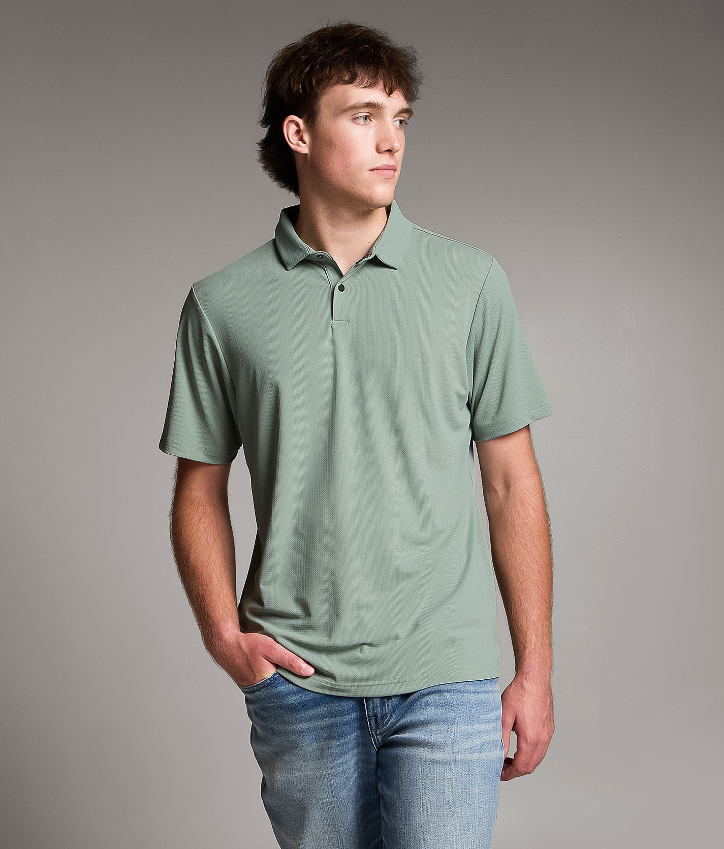 26SS新作　PERFORMANCE POLO 　　定価￥38,500 Maven Co-op Course Performance Polo - Men's Polos in Sage | Buckle