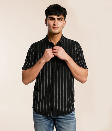 Nova Industries Textured Stripe Shirt front view