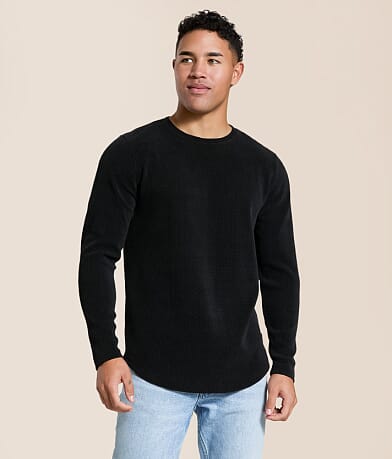 Nova Industries Open Weave Ribbed T-Shirt front view